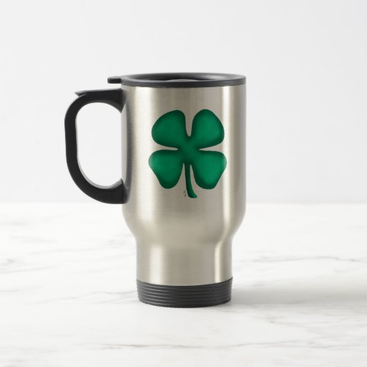 Glück 4 Leaf Irish Clou rostfreien Reiseschlauch Reisebecher (Links)