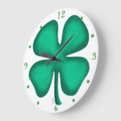 Glück 4 Leaf Irish Cloud Wanduhr mit Zahlen (Winkel)