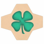 Glück 4 Leaf Irish Clover als Fußball (Flach)