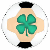 Glück 4 Leaf Irish Clover als Fußball (Vorderseite)