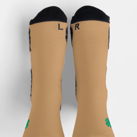 Glück 4 Leaf Irish Clover als Performance Socken (Oben)