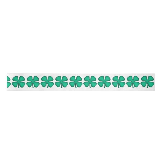 Glück 4 Leaf Irish Clover Band Spool Satinband (Vorderseite)