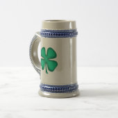 Glück 4 Leaf Irish Clover Bierstein Bierglas (Vorderseite Links)