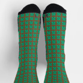 Glück 4 Leaf Irish Clover braune Performance Socke (Oben)