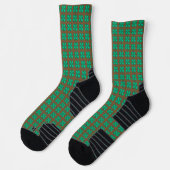 Glück 4 Leaf Irish Clover braune Performance Socke (Links)