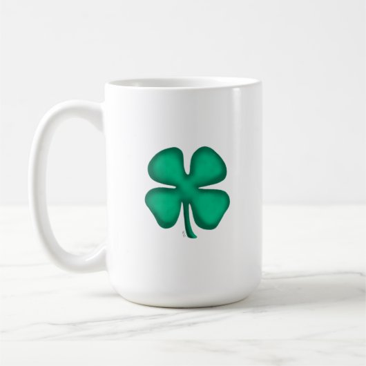 Glück 4 Leaf Irish Clover große Tasse (Links)