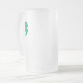 Glück 4 Leaf Irish Clover mattierte Tasse (Vorderseite Links)