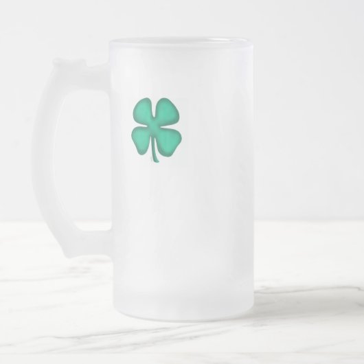Glück 4 Leaf Irish Clover mattierte Tasse (Links)