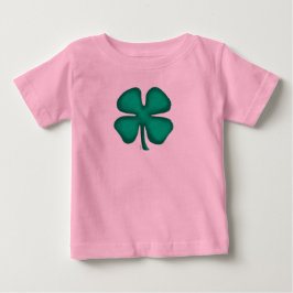 Glück 4 Leaf Irish Clover Pink Baby Shirt