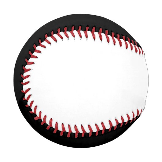 Glück 4 Leaf Irish Clover Schwarz-weißer Baseball (Vorderseite Links)