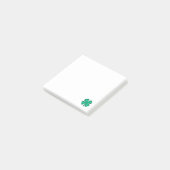 Glück 4 Leaf Irish Kleber weiße Notizblöcke Post-it Klebezettel (angewinkelt)