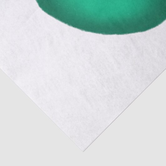 Glück 4 Leaf Irish Kleber weißes Papiertaschentuch Seidenpapier (Detail)