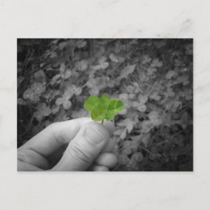 Glück 6 (selektive farbige Fassung) Postkarte