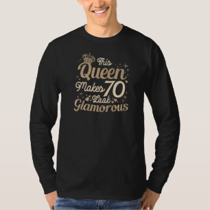 Glück 70. Geburtstag 70 Jahre alt Best Ager Good a T-Shirt