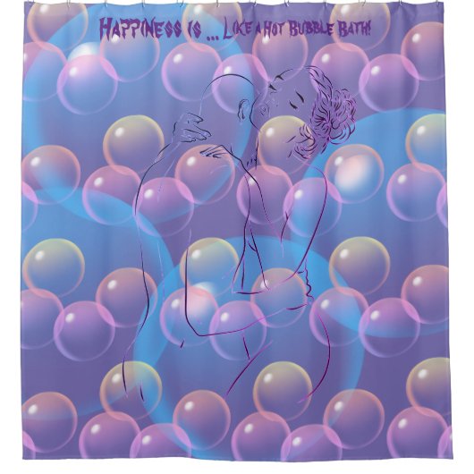 Glück - Abstrakte Kunst - Duschvorhang (Vorderseite)