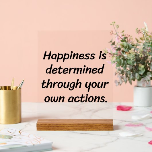 Glück Akryllisches Zeichen Acrylschild (Hochzeit)