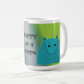 Glück als Hippo Kaffeetasse (VorderseiteRechts)
