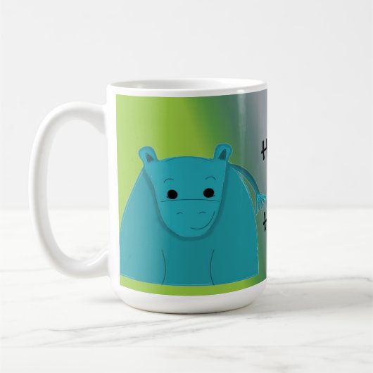 Glück als Hippo Kaffeetasse (Links)