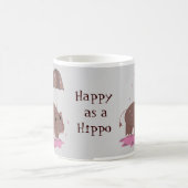 Glück als Hippo Kaffeetasse (Mittel)