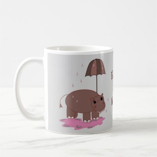 Glück als Hippo Kaffeetasse (Links)