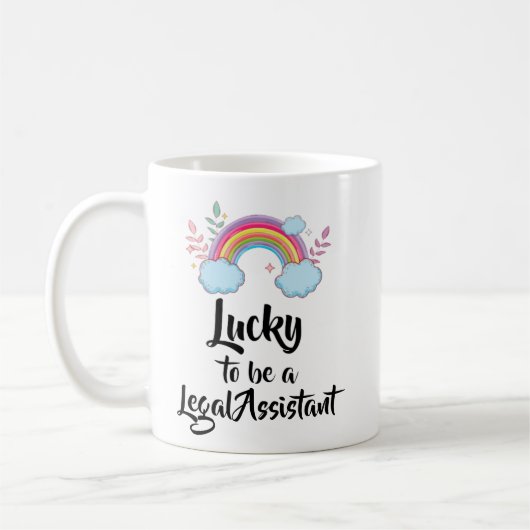 Glück als juristische Assistentin-Tasse Kaffeetasse (Links)
