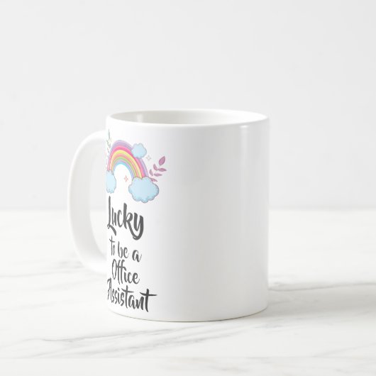 Glück als Office Assistant Tasse (Vorderseite Links)