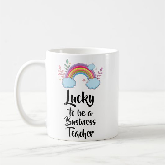 Glück als Tasse für Geschäftslehrer (Links)