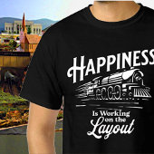 Glück arbeitet am Layout, Dampfzug T-Shirt