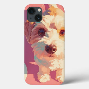 Glück auf vier Pfoten ein niedlicher Hund Case-Mate iPhone Hülle