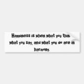 Glück Autoaufkleber (Vorne)