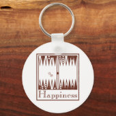 Glück: Backgammon Schlüsselanhänger (Vorderseite)