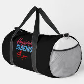 Glück bedeutet, bei dir zu sein duffle bag (Rechte Ecke)