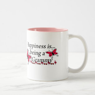 Glück bedeutet, ein Grammy SCHMETTERLING zu sein Zweifarbige Tasse