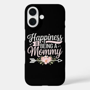 Glück bedeutet, eine Mami zu sein, Floral Mutterta iPhone 16 Hülle