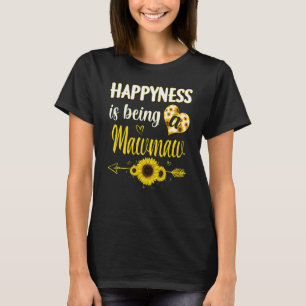 Glück bedeutet, eine Mawmaw-Sonnenblumen-Oma-Motte T-Shirt