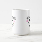 Glück bedeutet, eine Schwester zu sein, große Schw Kaffeetasse (Mittel)