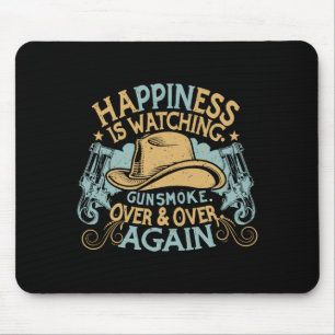 Glück bedeutet Gunsmoke lustige Cowboy-Hüte zu sch Mousepad