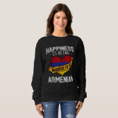 Glück bedeutet, mit einer armenischen Ehefrau verh Sweatshirt (Vorne ganz)