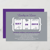 Glück bei Hochzeiten von Lieben Einladung (Vorne/Hinten)