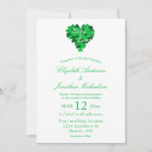 Glück bei Liebe Hochzeit Einladung (Vorderseite)