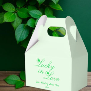 Glück bei Liebe Hochzeit Geschenkschachtel