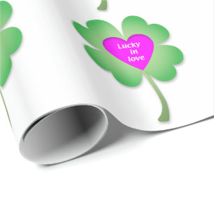 Glück bei Liebe-Verpackungspapier Geschenkpapier