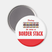 Glück beim Entwurf eines Grenzstapels Magnet (Vorderseite/Rückseite)