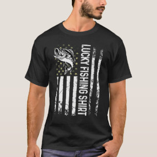 Glück beim Fischen von T-Shirt
