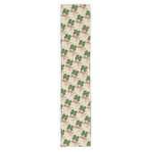 Glück beim irischen St. Patrick's Table Runner Kurzer Tischläufer (Vorderseite)