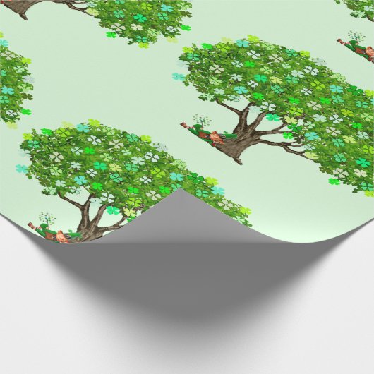 Glück beim irischen Umschlagpapier Geschenkpapier (Ecke)