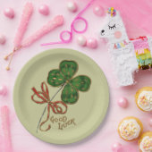 Glück beim Irish St. Patrick's Paper Plate Pappteller (Party)