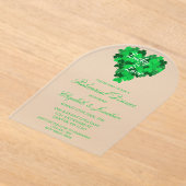 Glück beim Probe in der Liebe Acryleinladungen (Ablage )