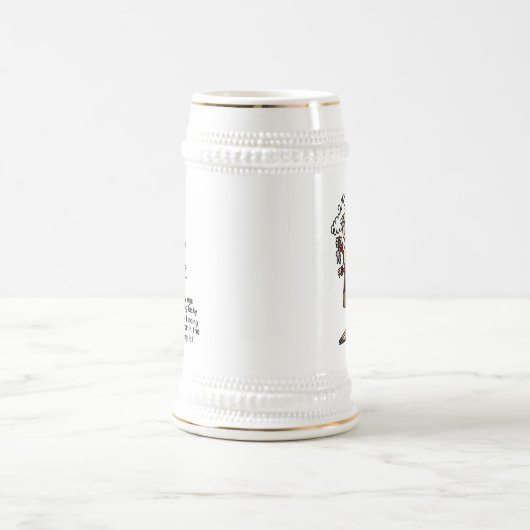 Glück beim Spaß Bierglas (Mittel)