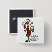 Glück beim Spaß Button (Vorne & Hinten)